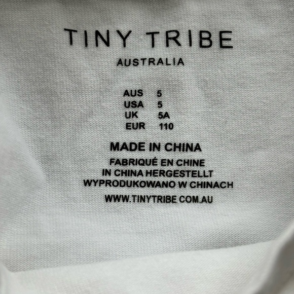 Tiny Tribe Australia Sleeveless Tank Top SEA U LATER Size 5 - Picture 6 of 7